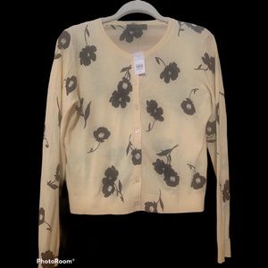 NWT Medium Ann Taylor Floral Cardigan